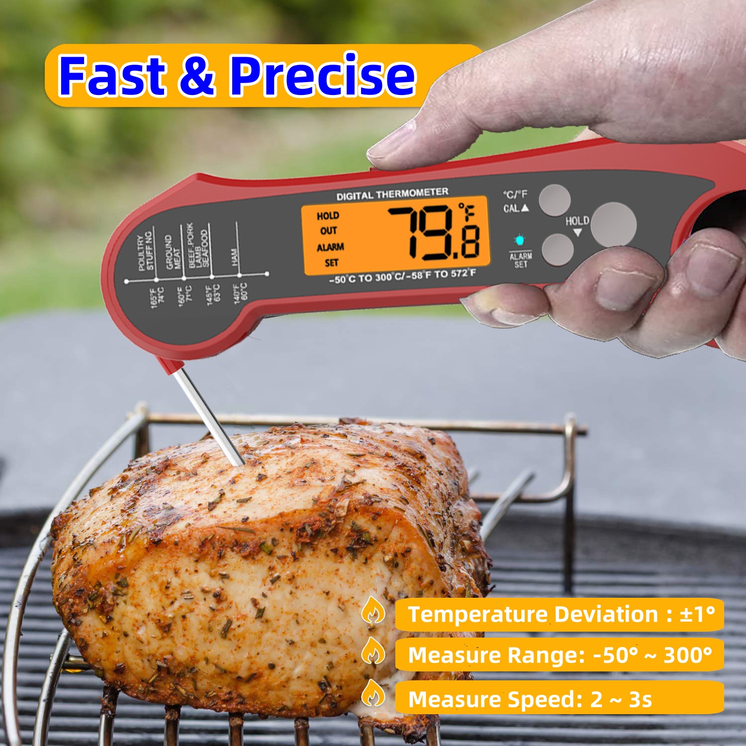 Fast Read Meat Thermometer for - Home Cooking Fast Foods incelemesi ve fiyatı
