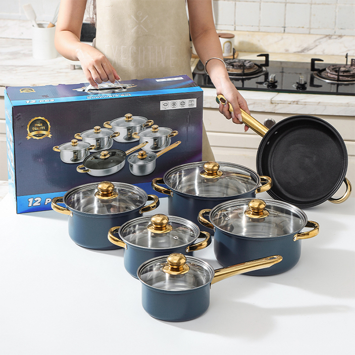 6-Piece Blue Non-Stick Cookwar - Paella Pan Steel incelemesi ve fiyatı