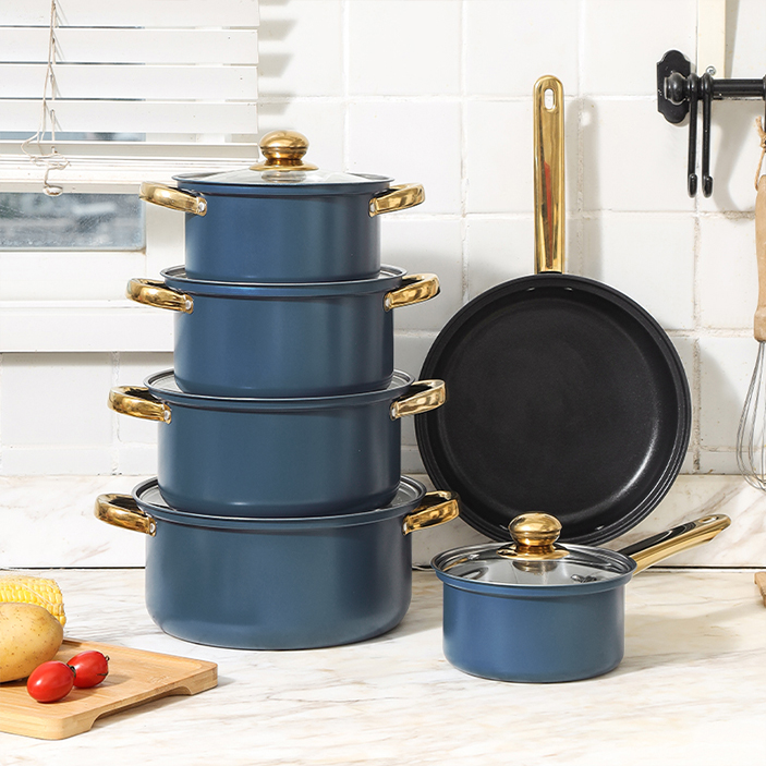 6-Piece Blue Non-Stick Cookwar - Paella Pan Steel incelemesi ve fiyatı