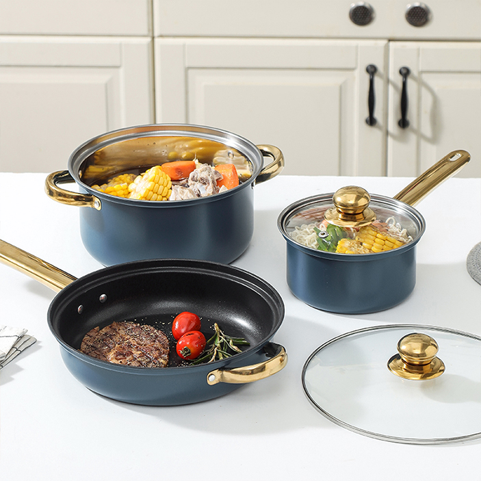 6-Piece Blue Non-Stick Cookwar - Paella Pan Steel incelemesi ve fiyatı