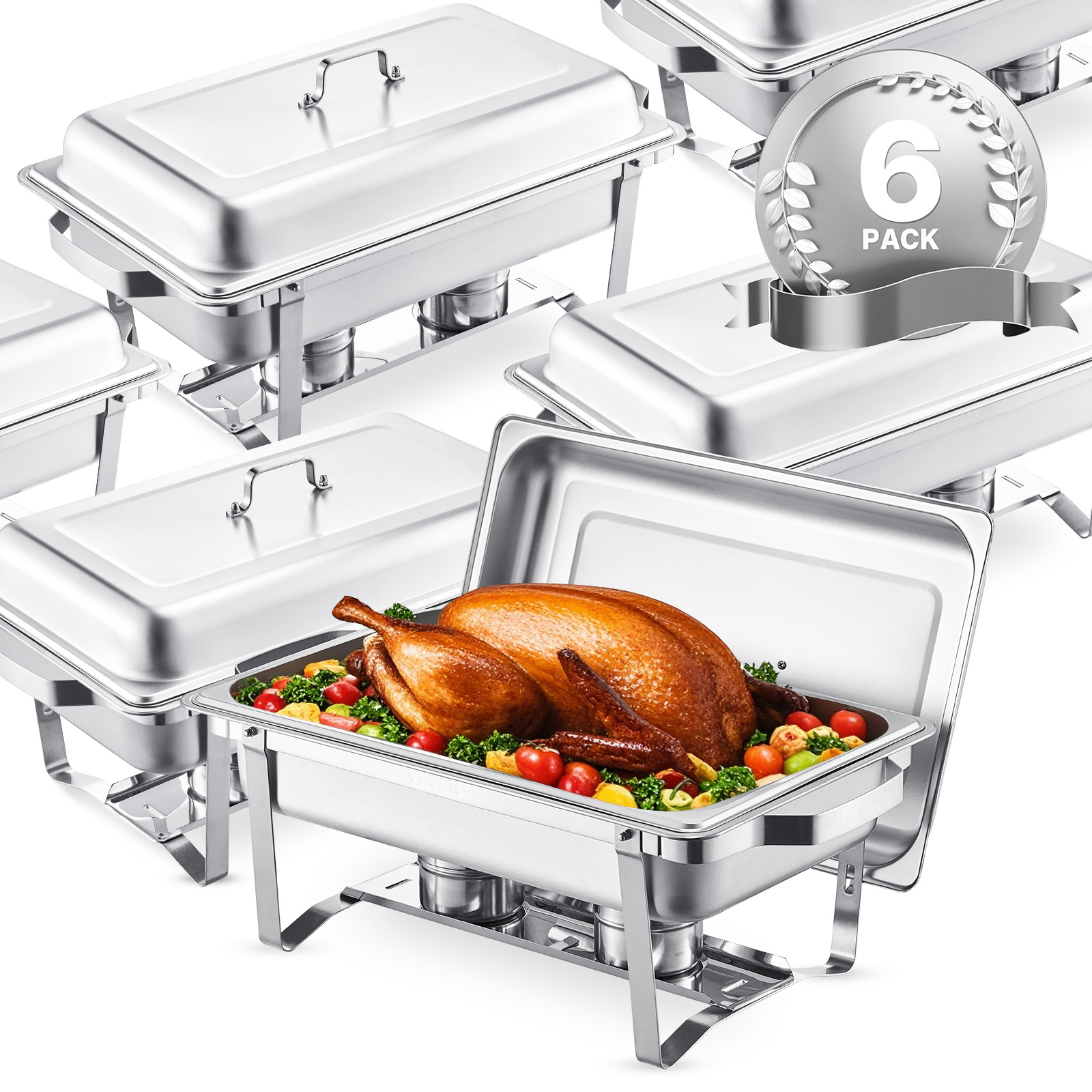 SucceBuy 8 Qt 4/6 Pack Chafing - Paella Pan Steel incelemesi ve fiyatı