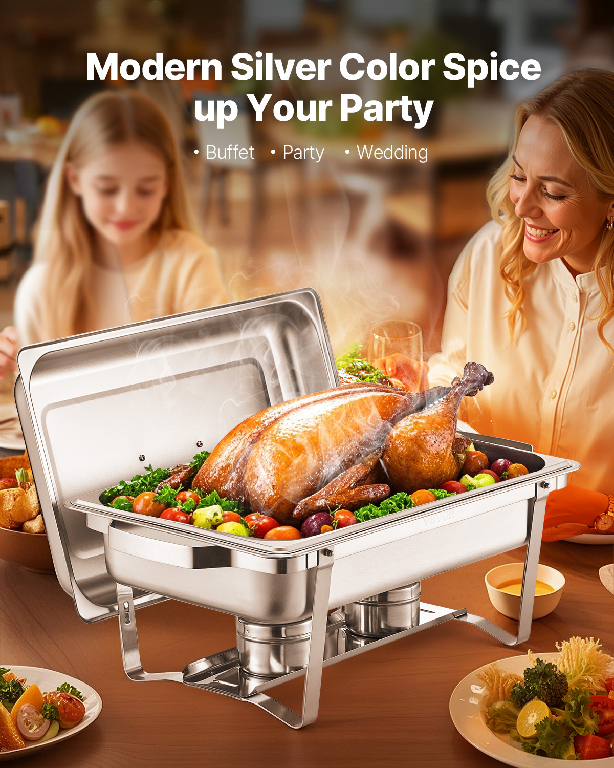 SucceBuy 8 Qt 4/6 Pack Chafing - Paella Pan Steel incelemesi ve fiyatı