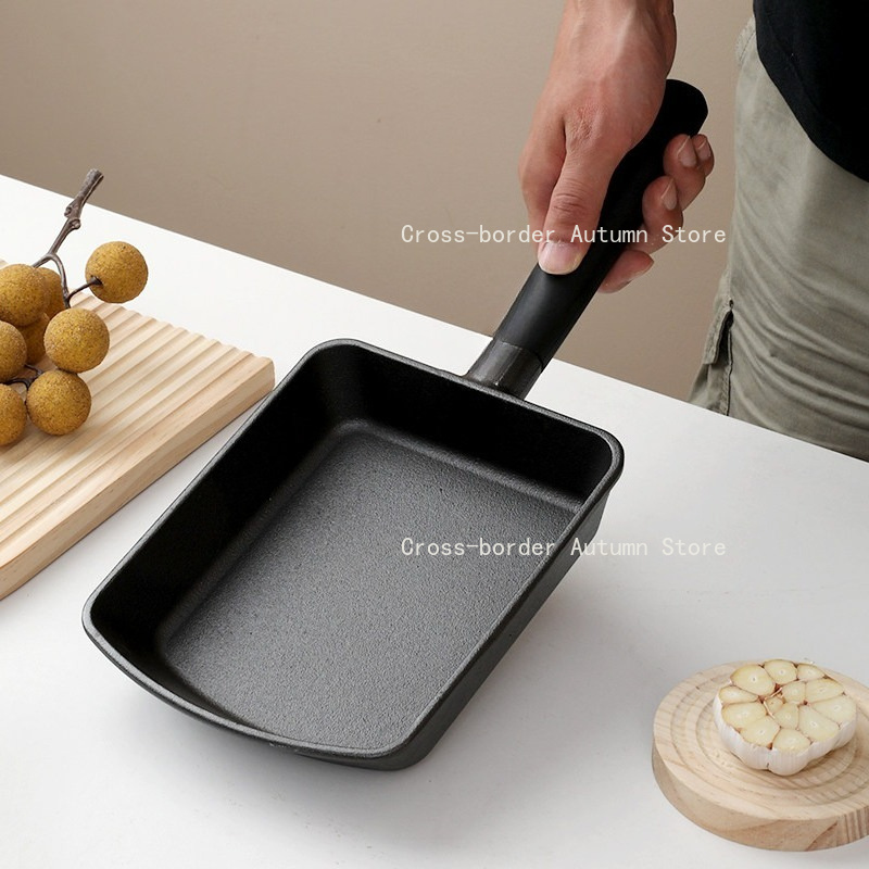 Uncoated Cast Iron Square Fryi - Home Cooking Egg Roll incelemesi ve fiyatı