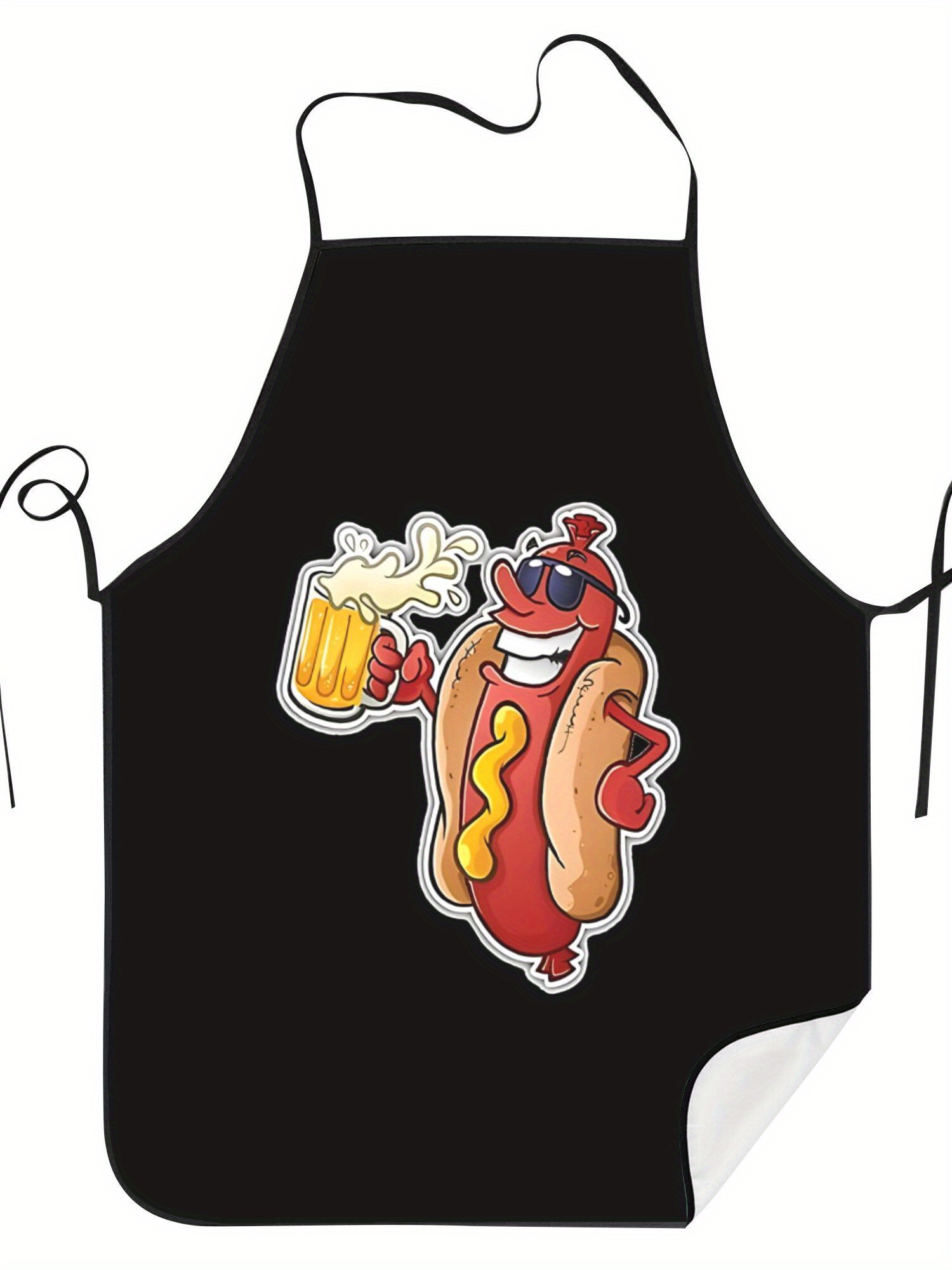 Hot Dog Pattern Print Apron, F - Home Cooking Fast Foods incelemesi ve fiyatı
