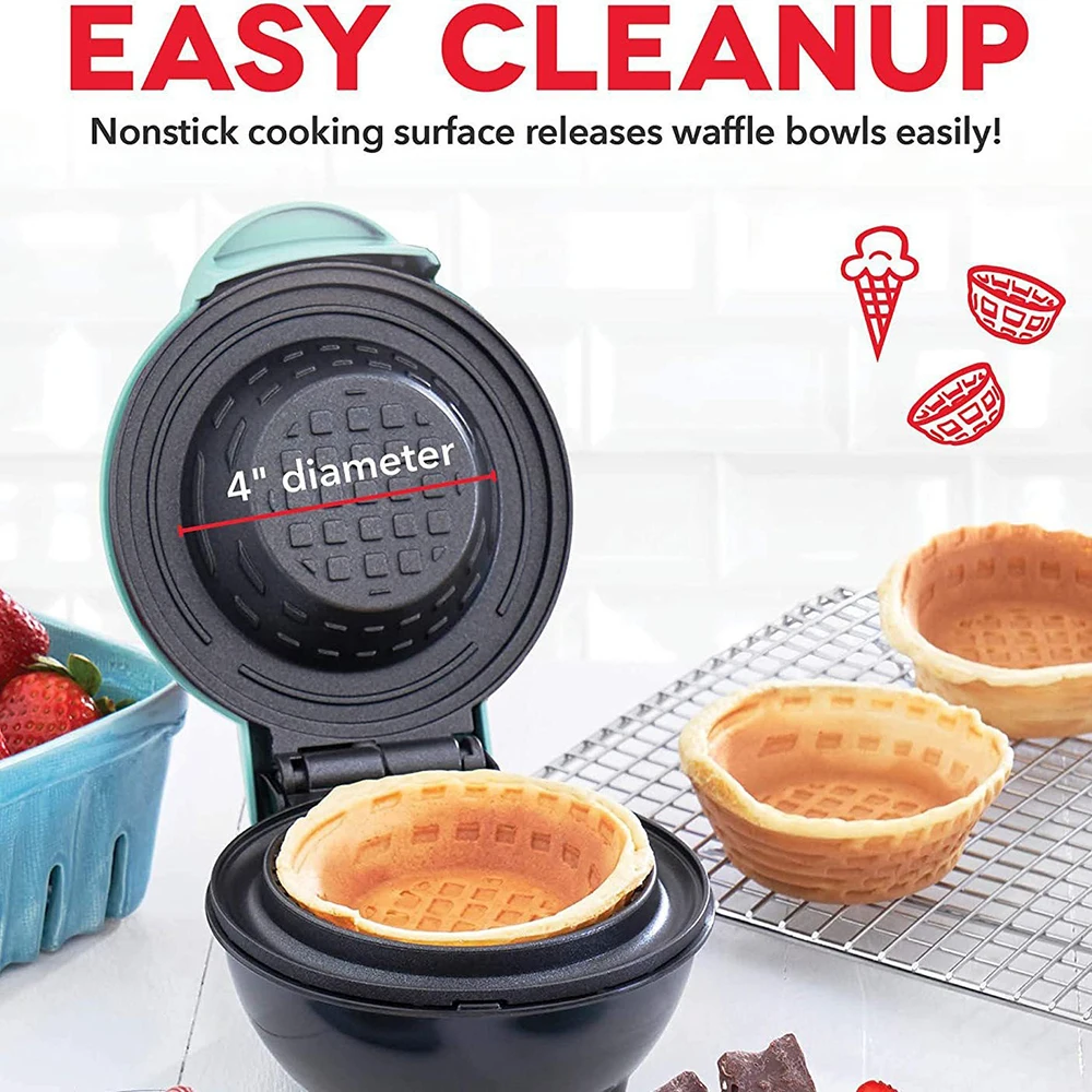 Mini Waffle Bowl Maker 220V Br - Home Cooking Egg Roll incelemesi ve fiyatı